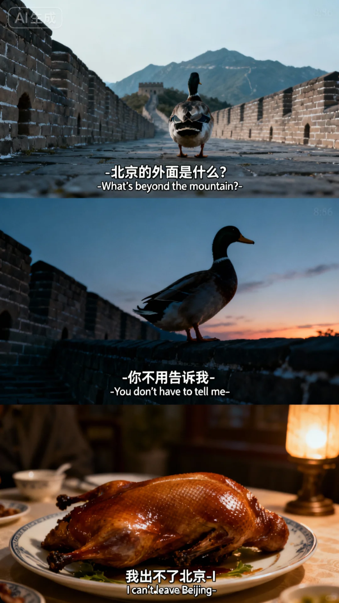 薄冰哥还是太权威了,我的电影感AI三宫格图片!