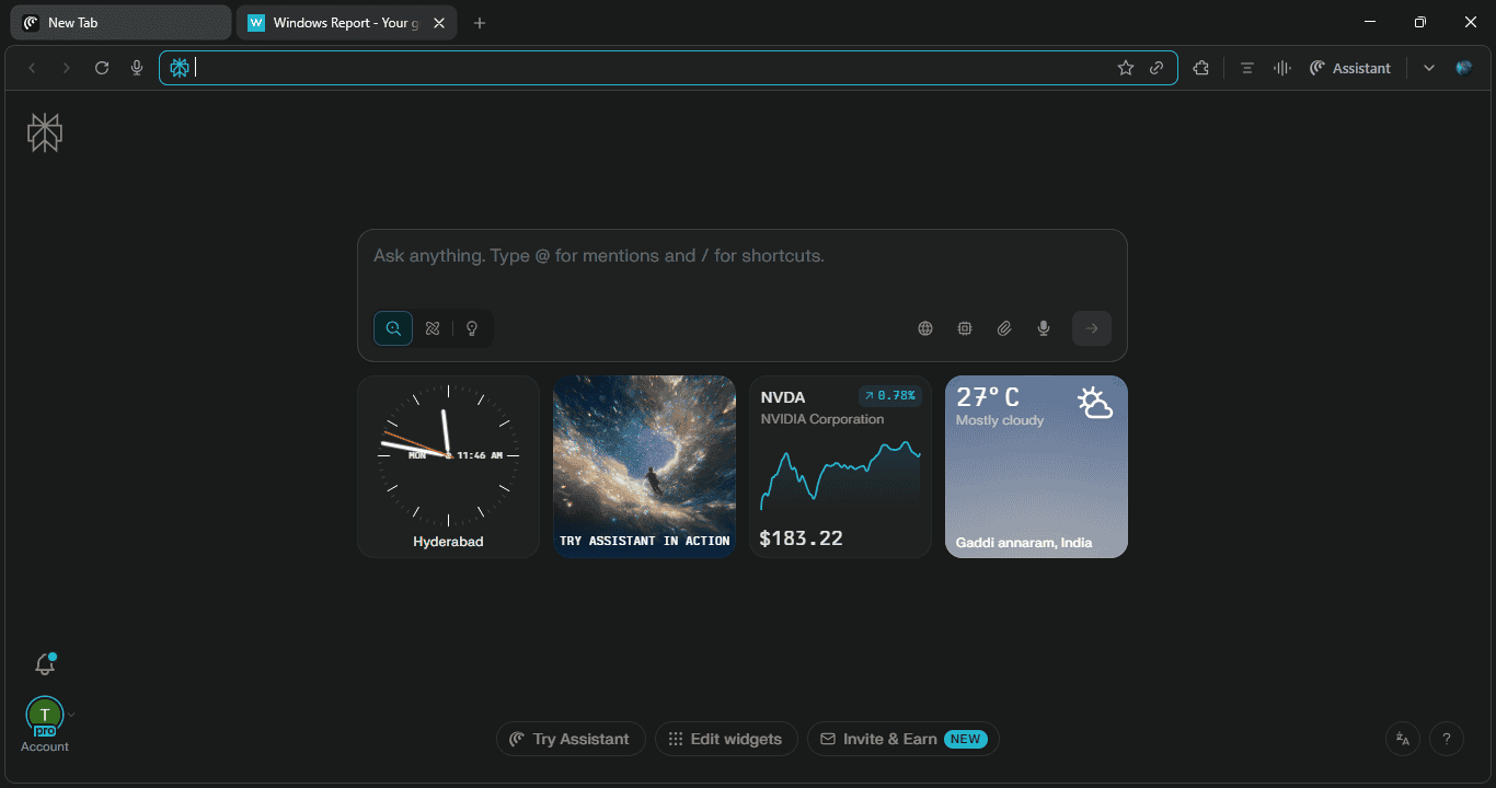 非 BUG：官方明确 Comet AI 浏览器强制锁定新标签页，第三方扩展也无法修改
