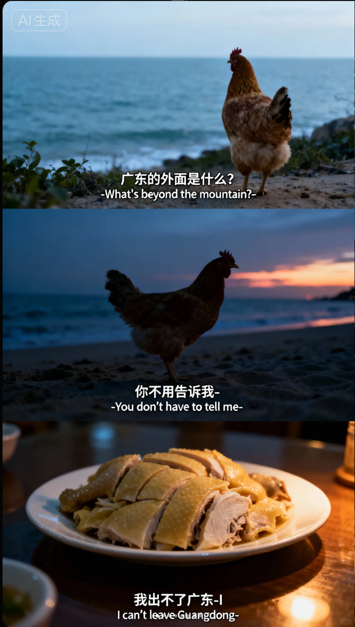 薄冰哥还是太权威了,我的电影感AI三宫格图片!