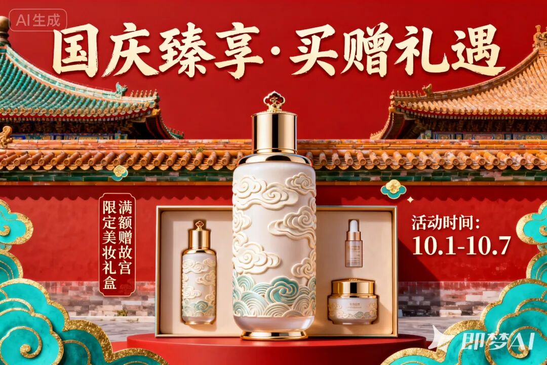 国庆促销怎么用AI做海报?
