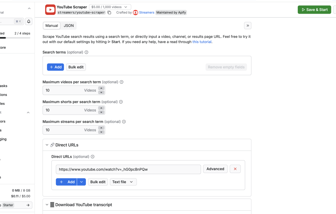 效率提升10倍,n8n 结合 Apify 实现 YouTube 内容一键总结