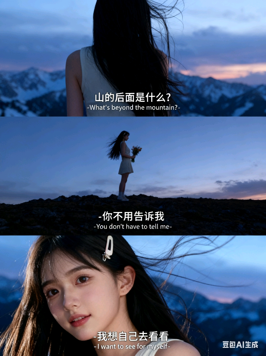 AI三宫格图片爆火！1分钟学会制作“山的后面是什么”