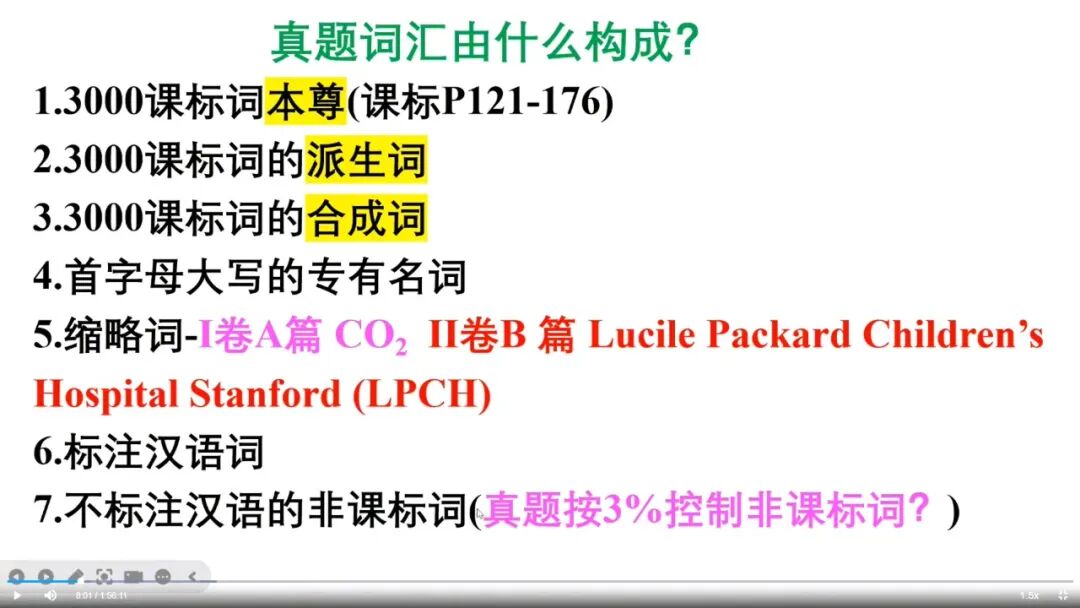 听课笔记｜2025年真题试题解读及高效词汇教学（1）