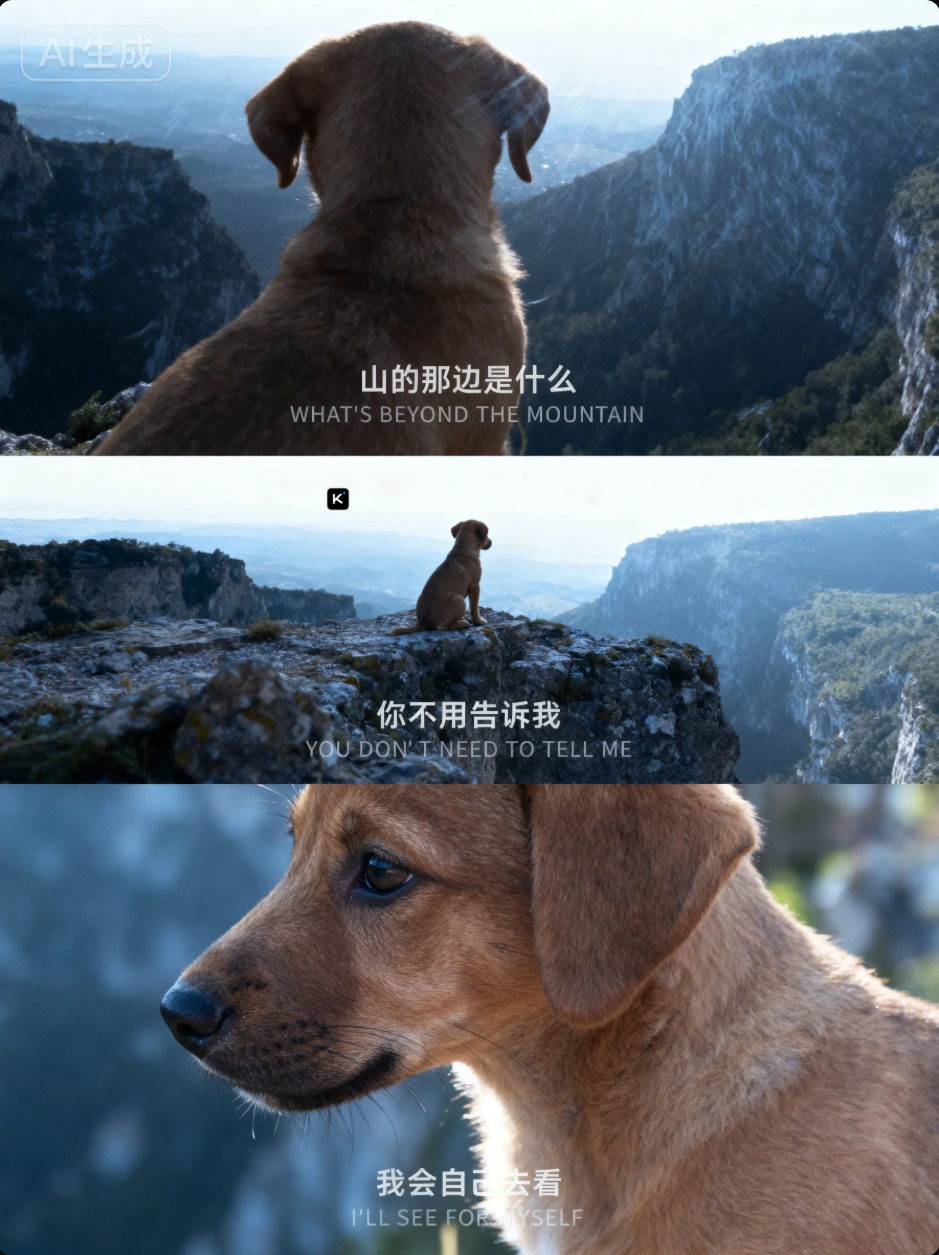 薄冰哥还是太权威了,我的电影感AI三宫格图片!