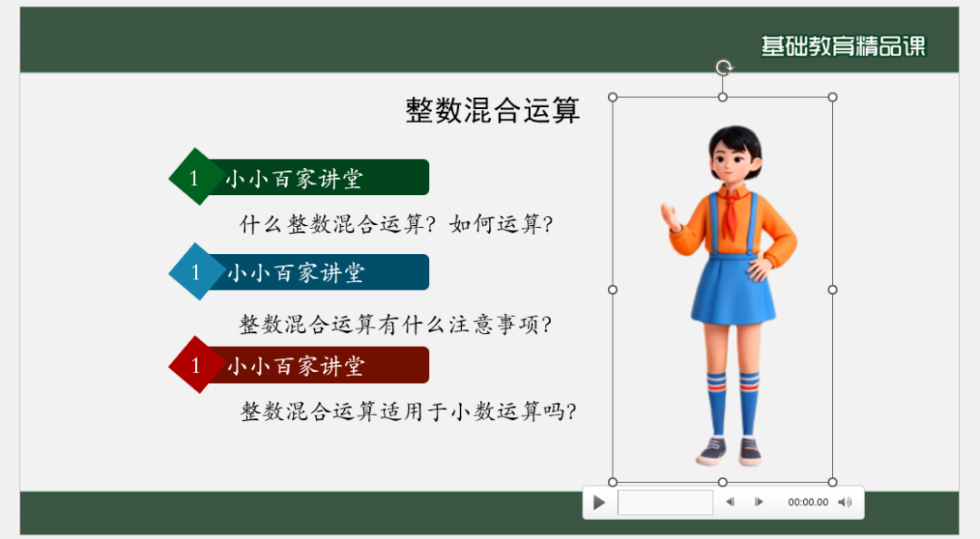 【技巧分享】PPT课件中插入透明背景数字人