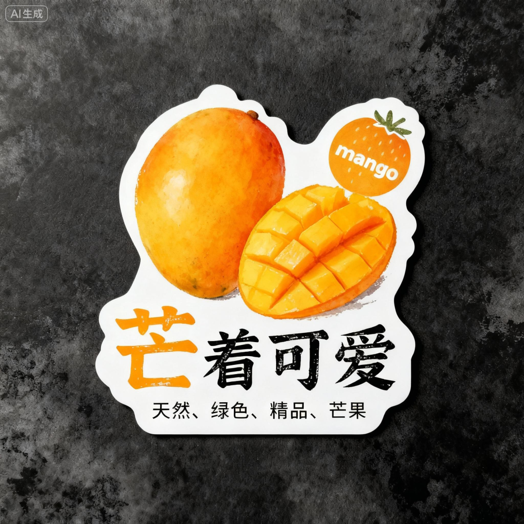 AI一键生成「水果异形卡」，谐音梗+文艺风，可爱到舍不得用！