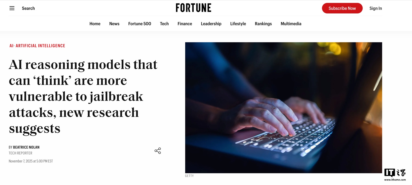 牛津、斯坦福大学新研究：能“思考”的 AI 推理模型更易受到越狱攻击