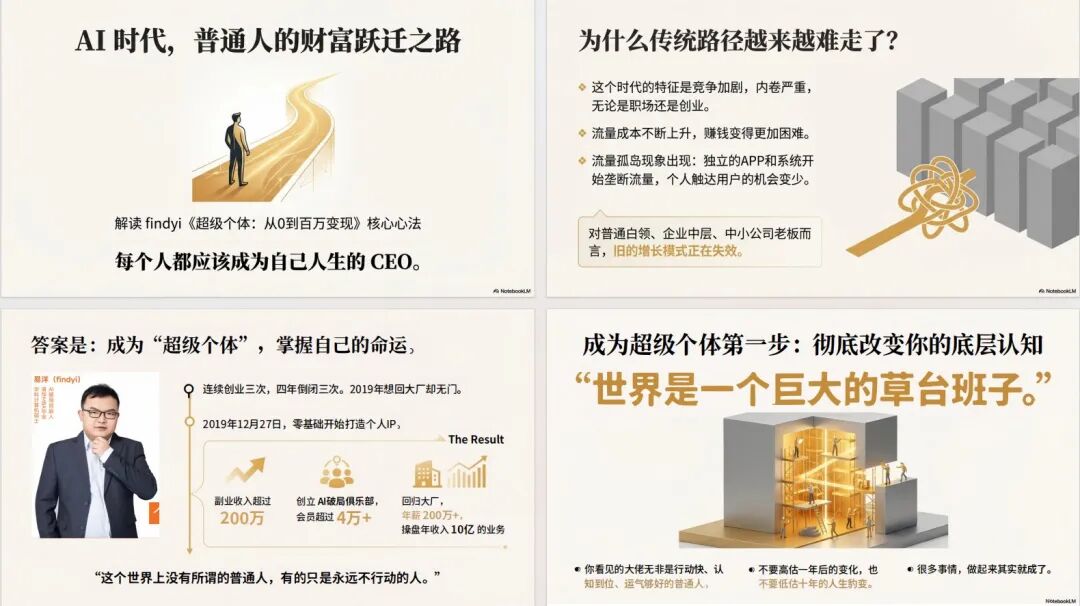 太爽了!一键直出 PPT,NotebookLM 上新 Nano-Banana Pro,这才是王炸用法!