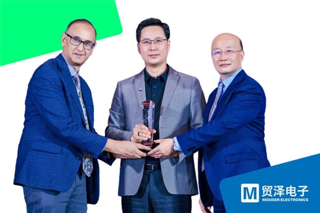 贸泽电子蝉联全球电子元器件分销商卓越表现奖