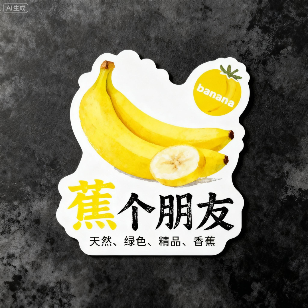 AI一键生成「水果异形卡」，谐音梗+文艺风，可爱到舍不得用！